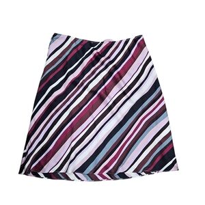 New York & Company A-Line Skirt with Stripes